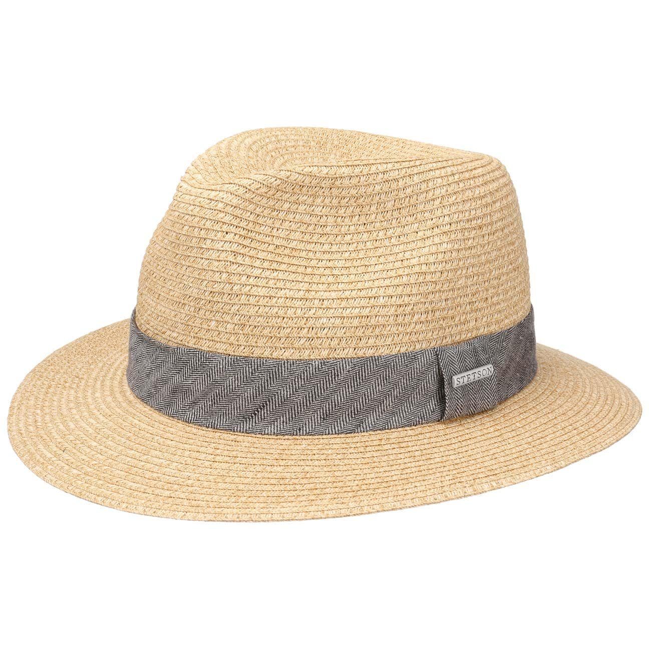 Stetson Nark Traveller - Strohut - Naturfarben - mit Garniturband - UV-Schutz 40