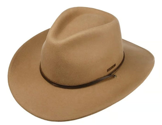 Stetson Millard Western Woolfelt Traveller - Wollfilzhut - Knautschbar / Wasserfest - Braun