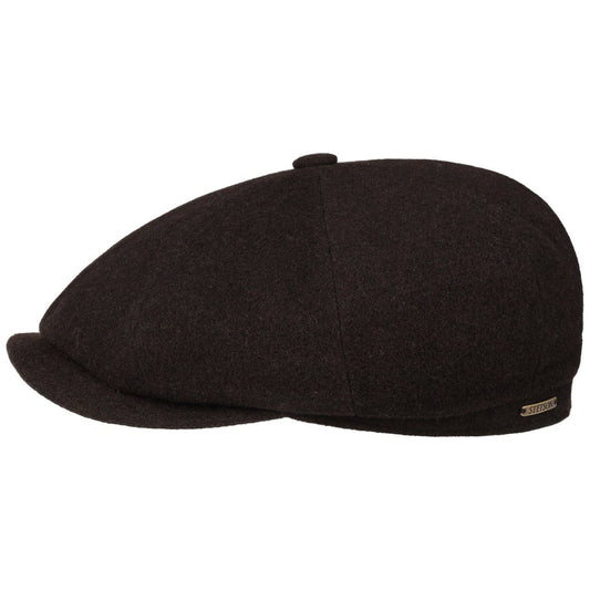 Stetson Hatteras Wolle Kaschmir - Flatcap - 8-teilig - Dunkelbraun