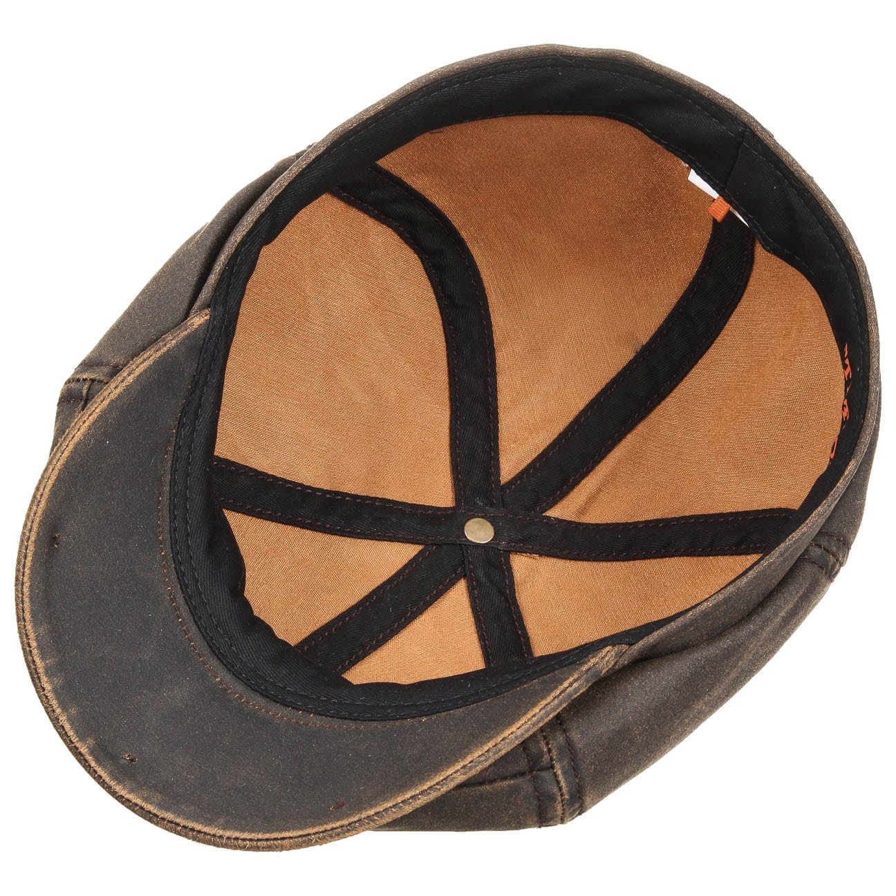 Stetson Brooklin Old Cotton Vintage - Schirmmütze  - 6-teilig - UV-Schutz 80 - Braun