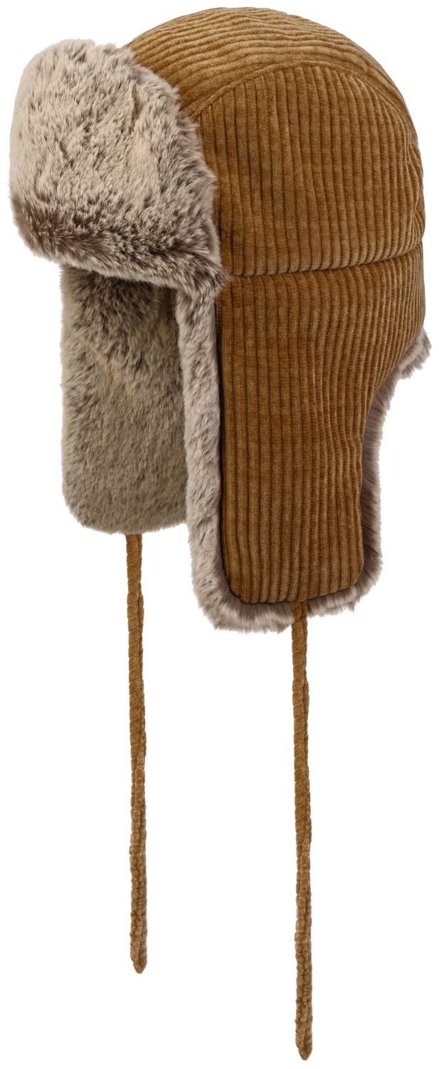 Stetson Bomber Flieger-Mütze Cap Jersey Corduroy - Camel