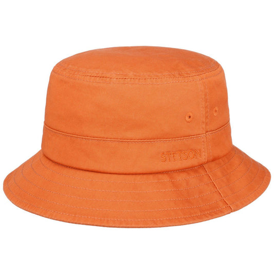 Stetson Bucket Cotton  - Anglerhut aus 100% Baumwolle - Orange
