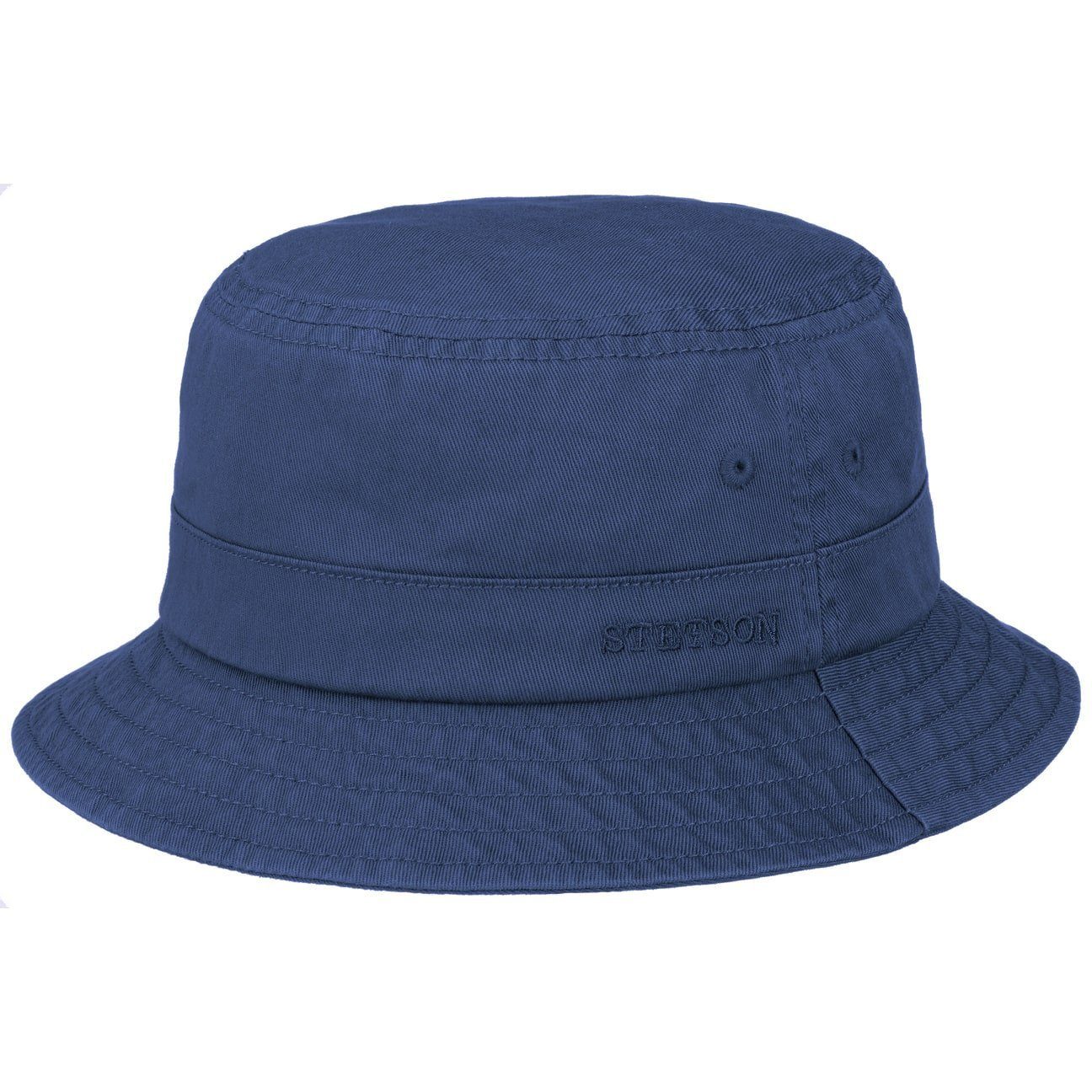 Stetson Bucket Cotton  - Anglerhut aus 100% Baumwolle - Blau