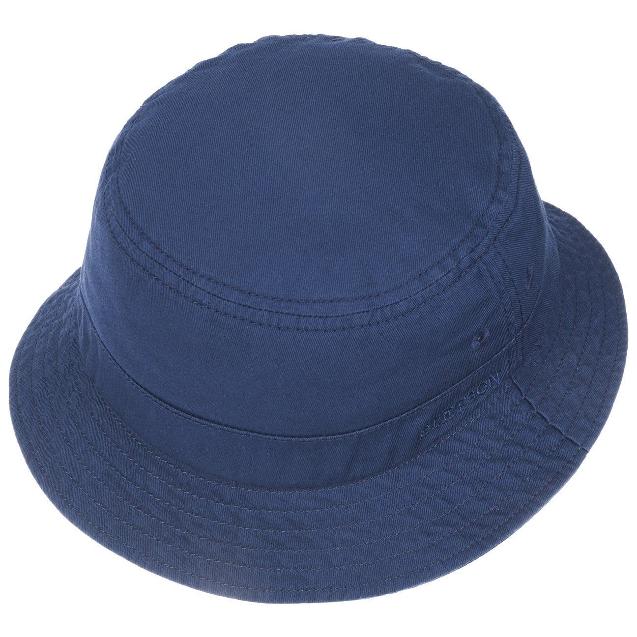 Stetson Bucket Cotton  - Anglerhut aus 100% Baumwolle - Blau