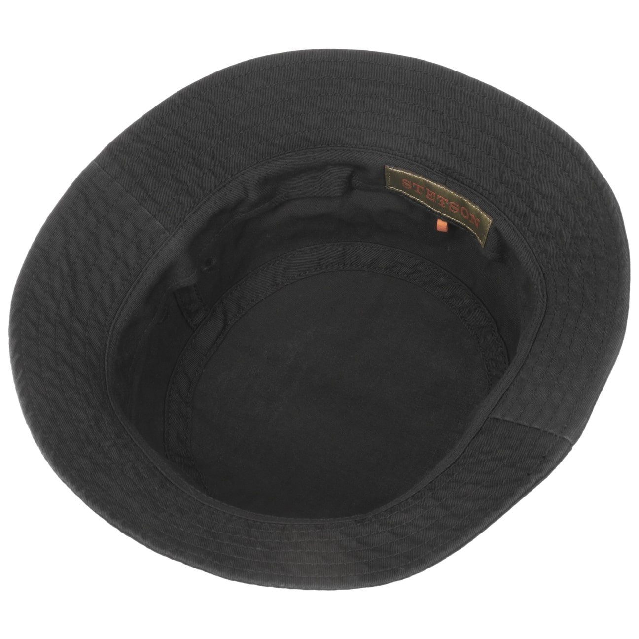 Stetson Bucket Cotton  - Anglerhut aus 100% Baumwolle - Schwarz
