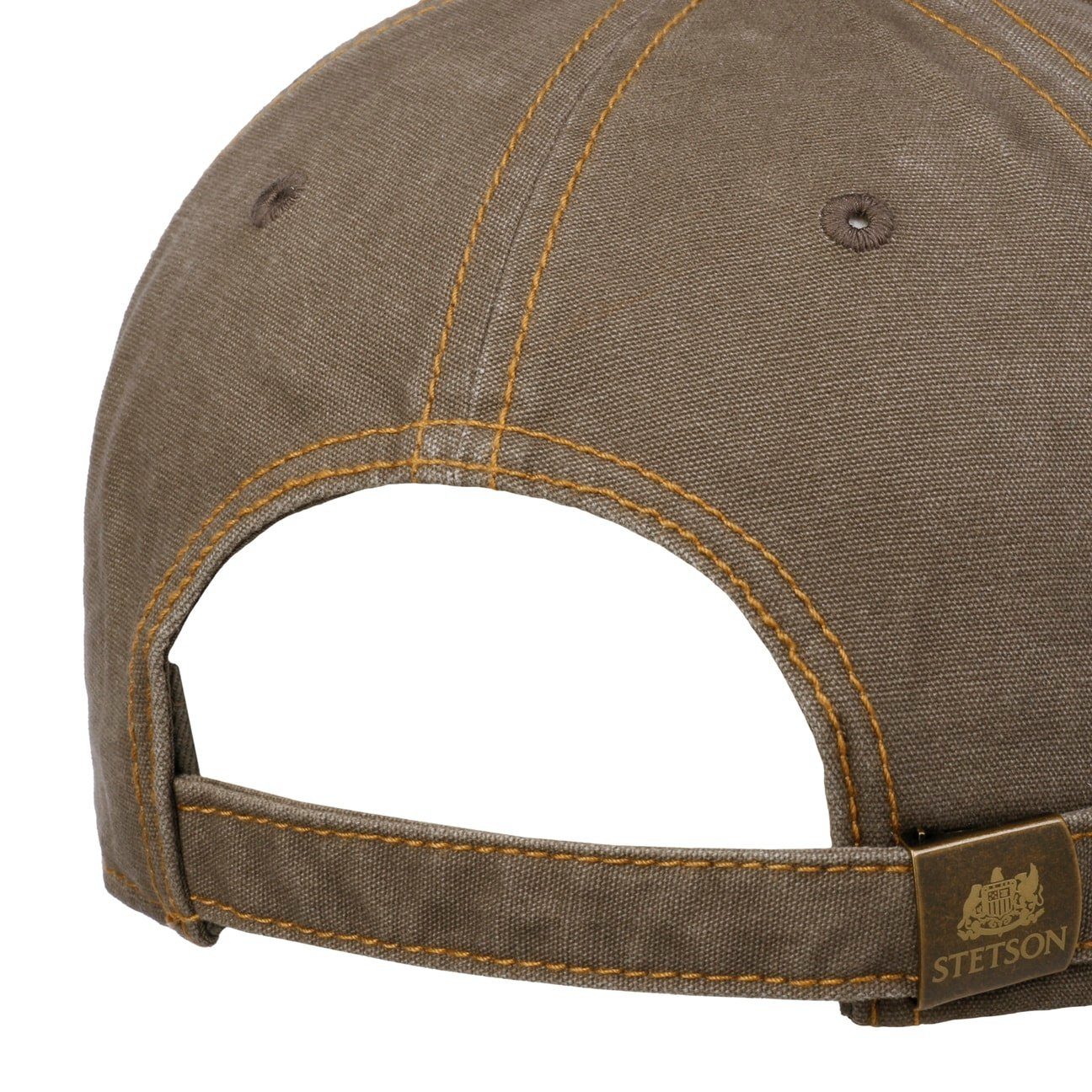 Stetson Vintage Distressed Heritage Basecap - 59 - Oliv / Gelb