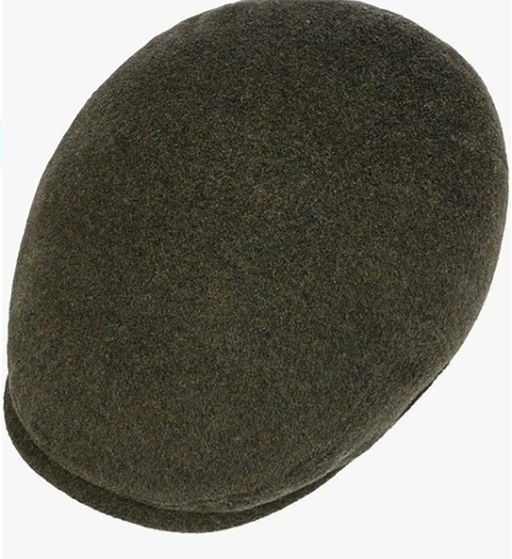 Stetson Kent Wool Driver Cap - mit Ohrenklappen - Cap aus  Wolle / Kaschmir - 41 - Oliv