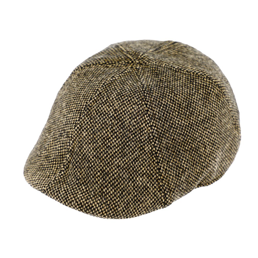 Fiebig 6-Panel Flatcap -  Gatsby - Donegal-Muster - Braun