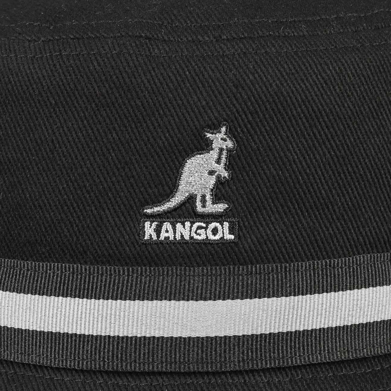 Kangol Stripe Lahinch Bucket Anglerhut - Black - Schwarz