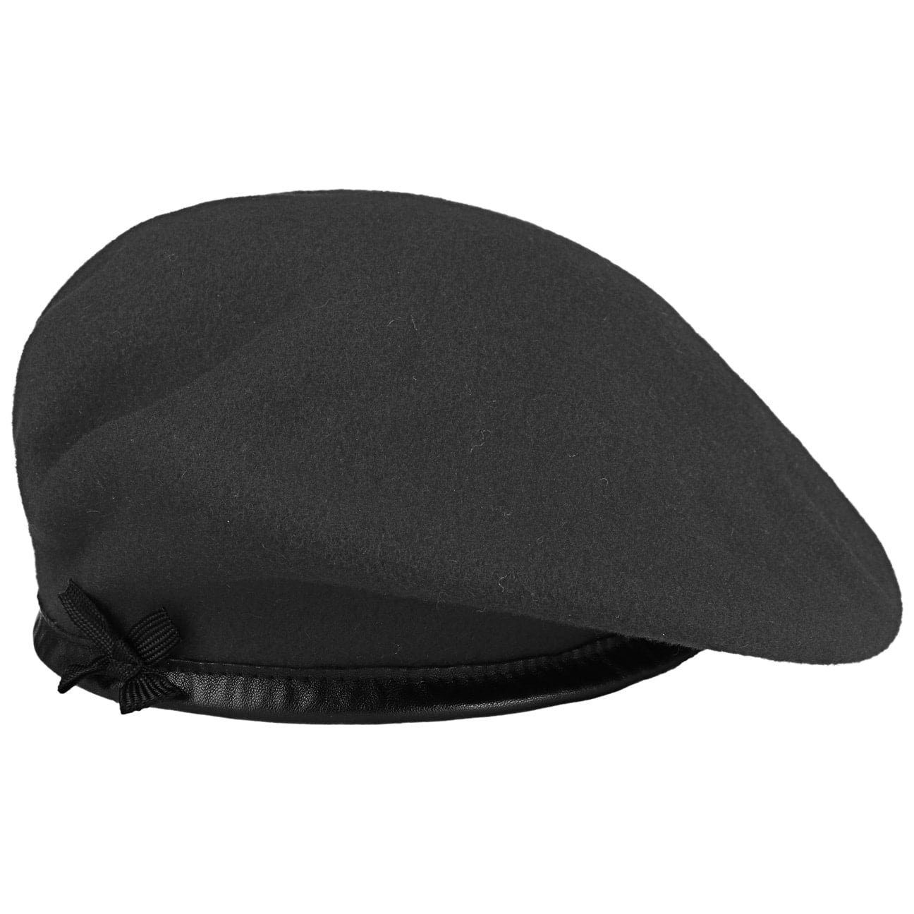 Kangol Monty Beret Baskenmütze aus Wolle - Black - Schwarz