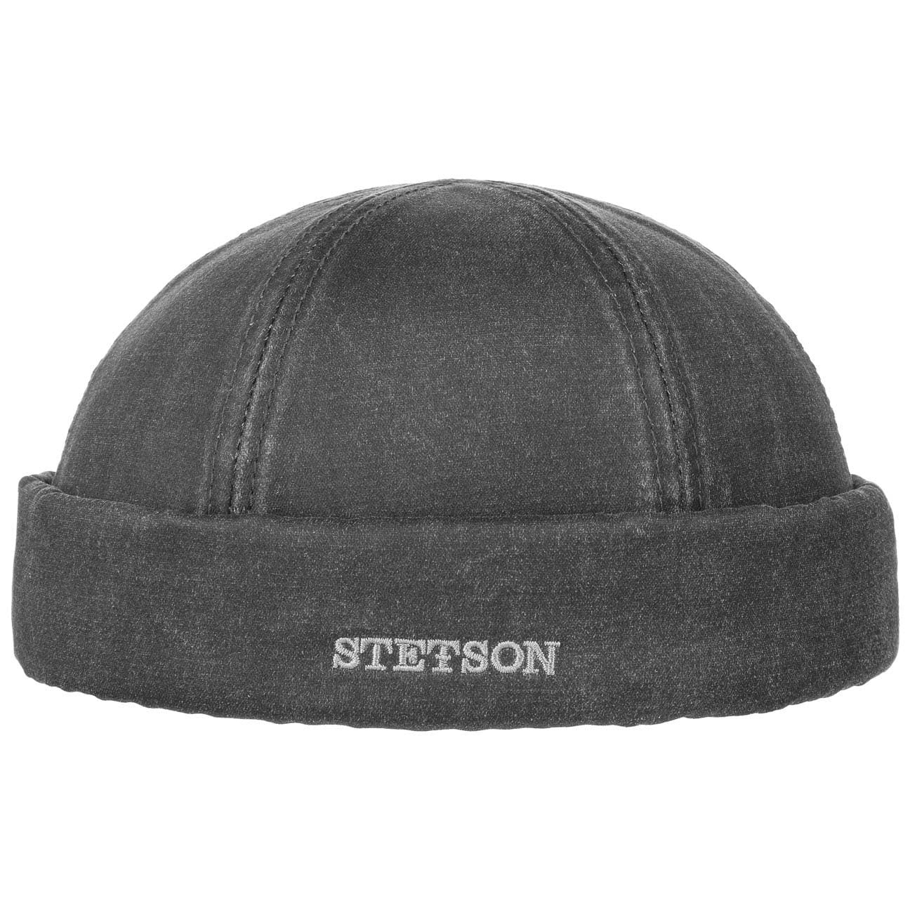 Stetson Docker Old Cotton Vintage - Dockermütze - Sommer - UV-Schutz 40 - Schwarz