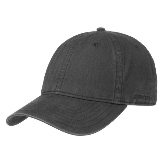 Stetson Ducor Organic Basecap - Nachhaltig - Cap aus 100% organischer Baumwolle - Schwarz