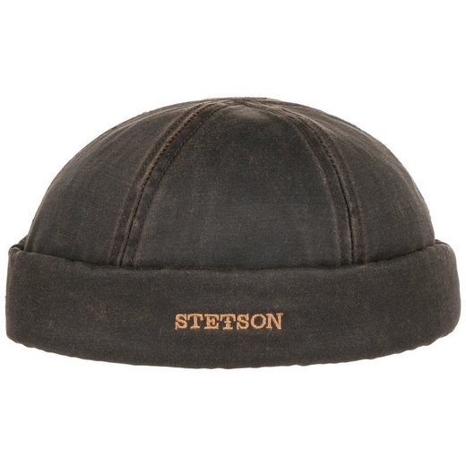 Stetson Docker Old Cotton Vintage - Dockermütze - Winter - mit Fleece-Inlett - Braun