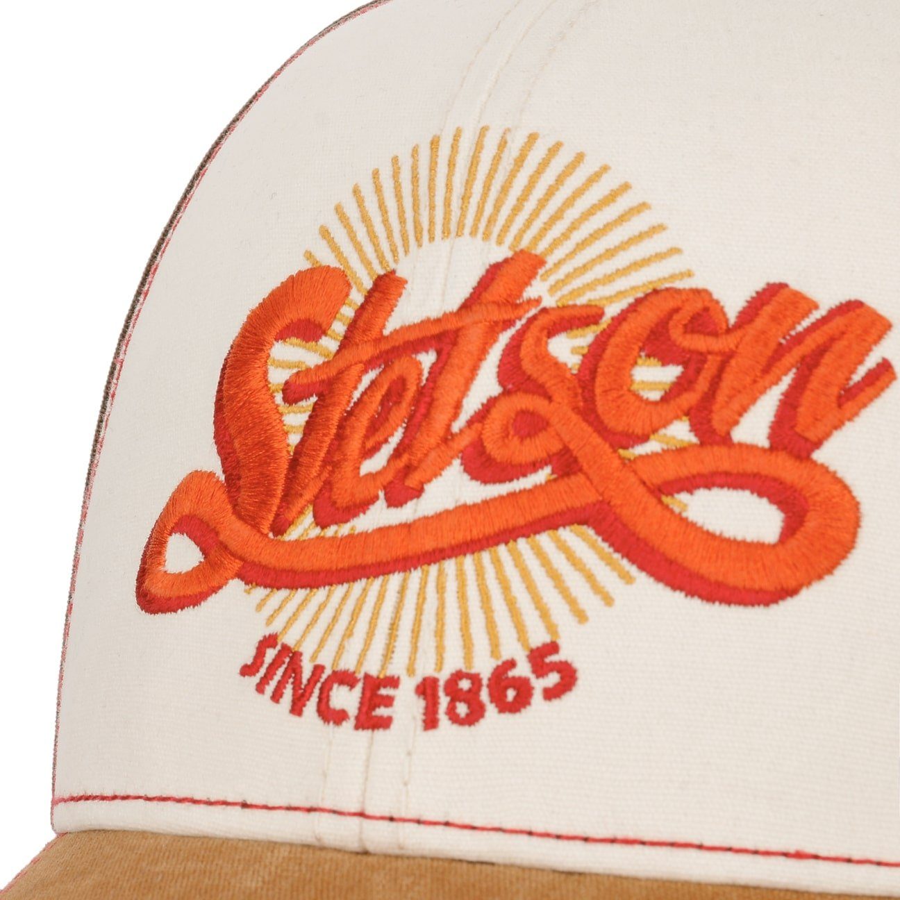 STETSON Baseball Cap Vintage Distressed Braun