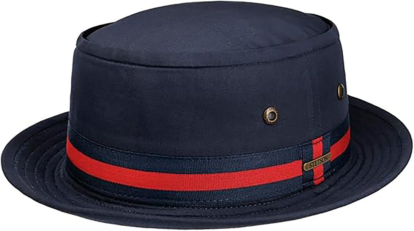 Stetson Classic Band Pork Pie - Stoffhut - Blau