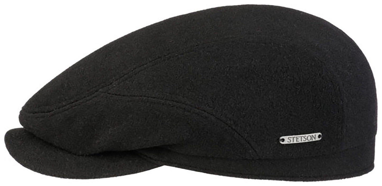 Stetson Driver Cap Wolle Kaschmir - Flatcap - Cap aus  Wolle - Schwarz