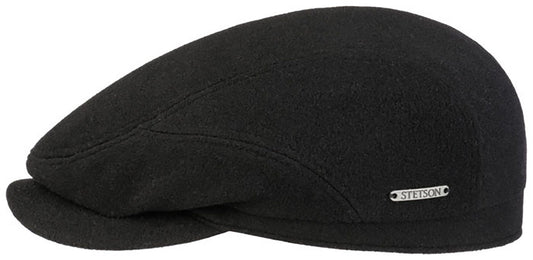 Stetson Driver Cap Wolle Kaschmir - Flatcap - Cap aus  Wolle - Schwarz