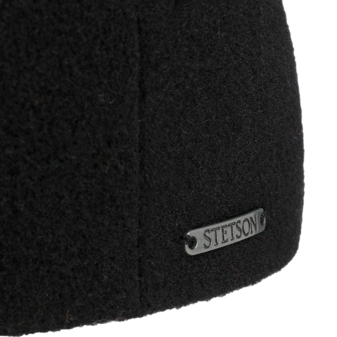 Stetson Kent Wool Driver Cap - mit Ohrenklappen - Cap aus  Wolle / Kaschmir - 1 - Schwarz