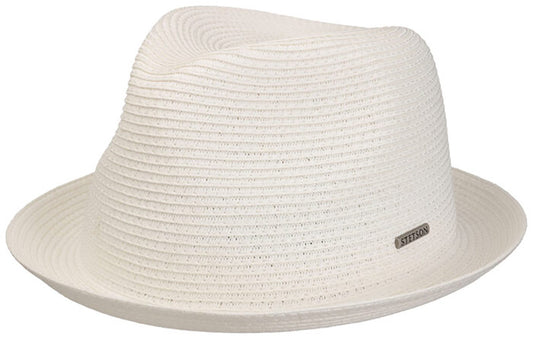Stetson Dawson Player - Toyo Strohut - Aus 100% Viskose- Mit UV-Schutz 40 - Weiss