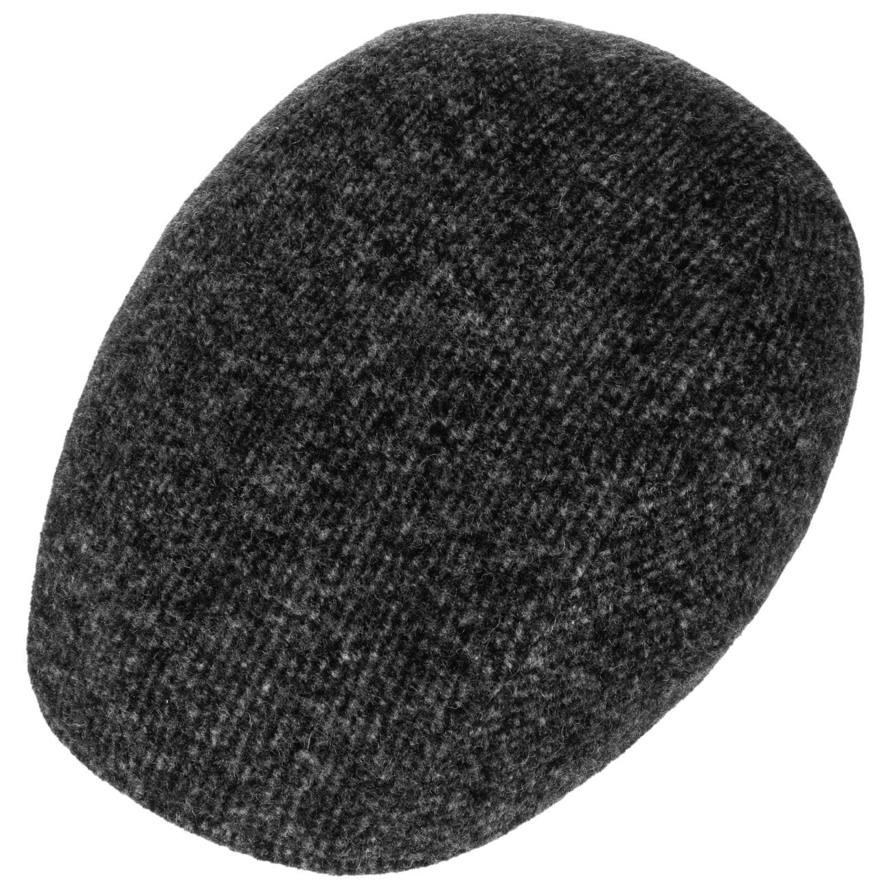 Stetson Madison Jersey Eskridge - Flatcap mit Schurwolle - Grau - Schwarz