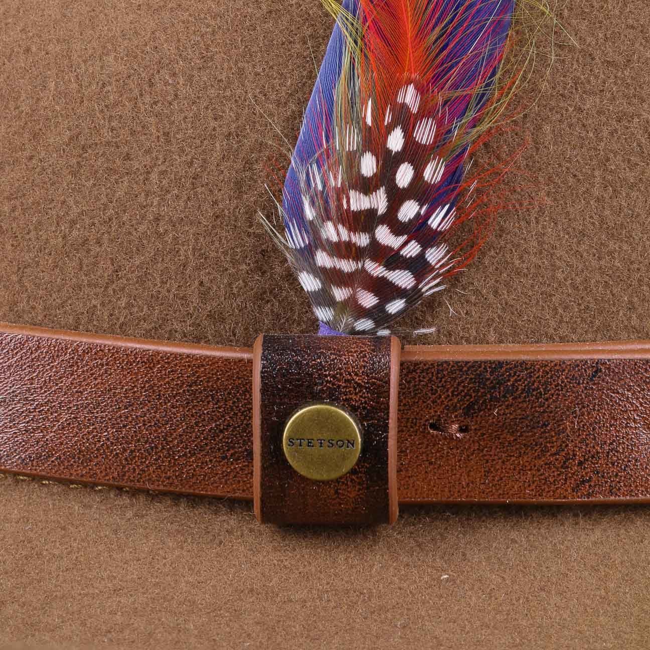 Stetson Oklahoma Western Woolfelt Traveller - Wollfilzhut - Knautschbar / Wasserfest - Braun