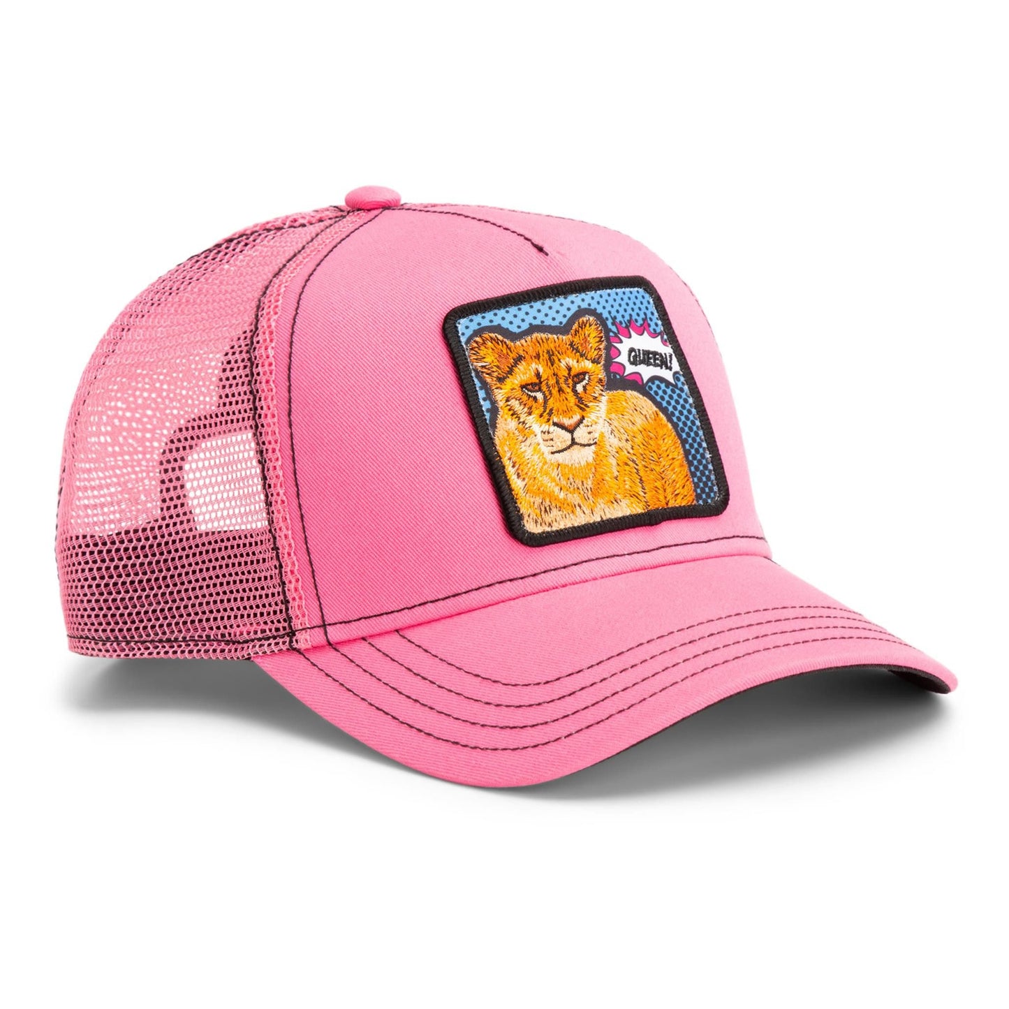 Goorin Bros. Trucker Cap - Popart Queen Lion Frenzy Pink