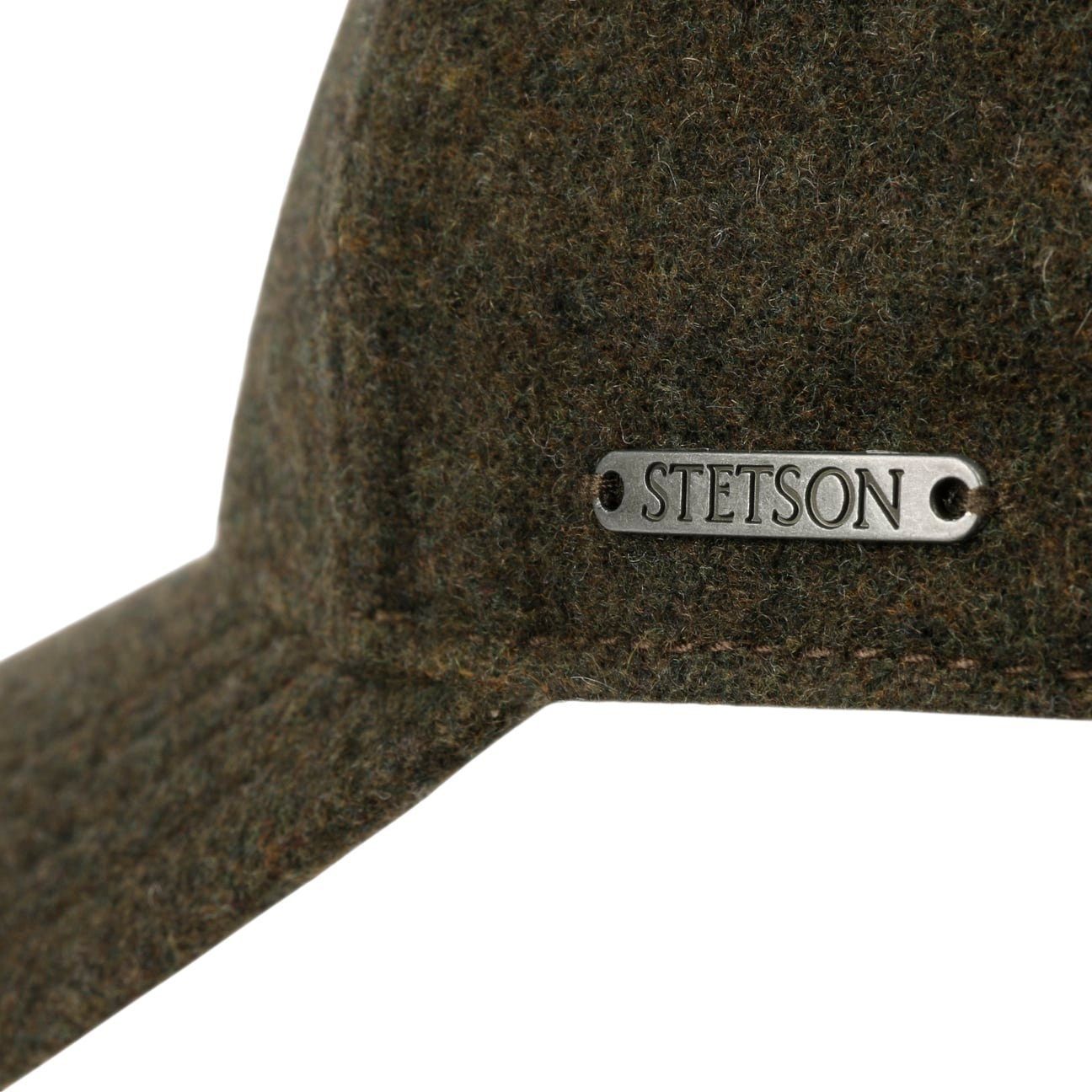 Stetson Vaby Wolle Kaschmir Basecap - mit Ohrenklappen - Oliv