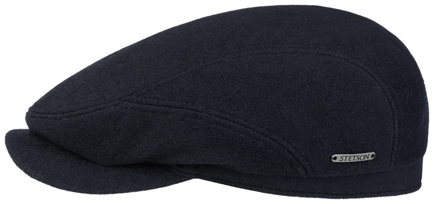Stetson Driver Cap Wolle Kaschmir - Flatcap - Cap aus  Wolle - Dunkelblau