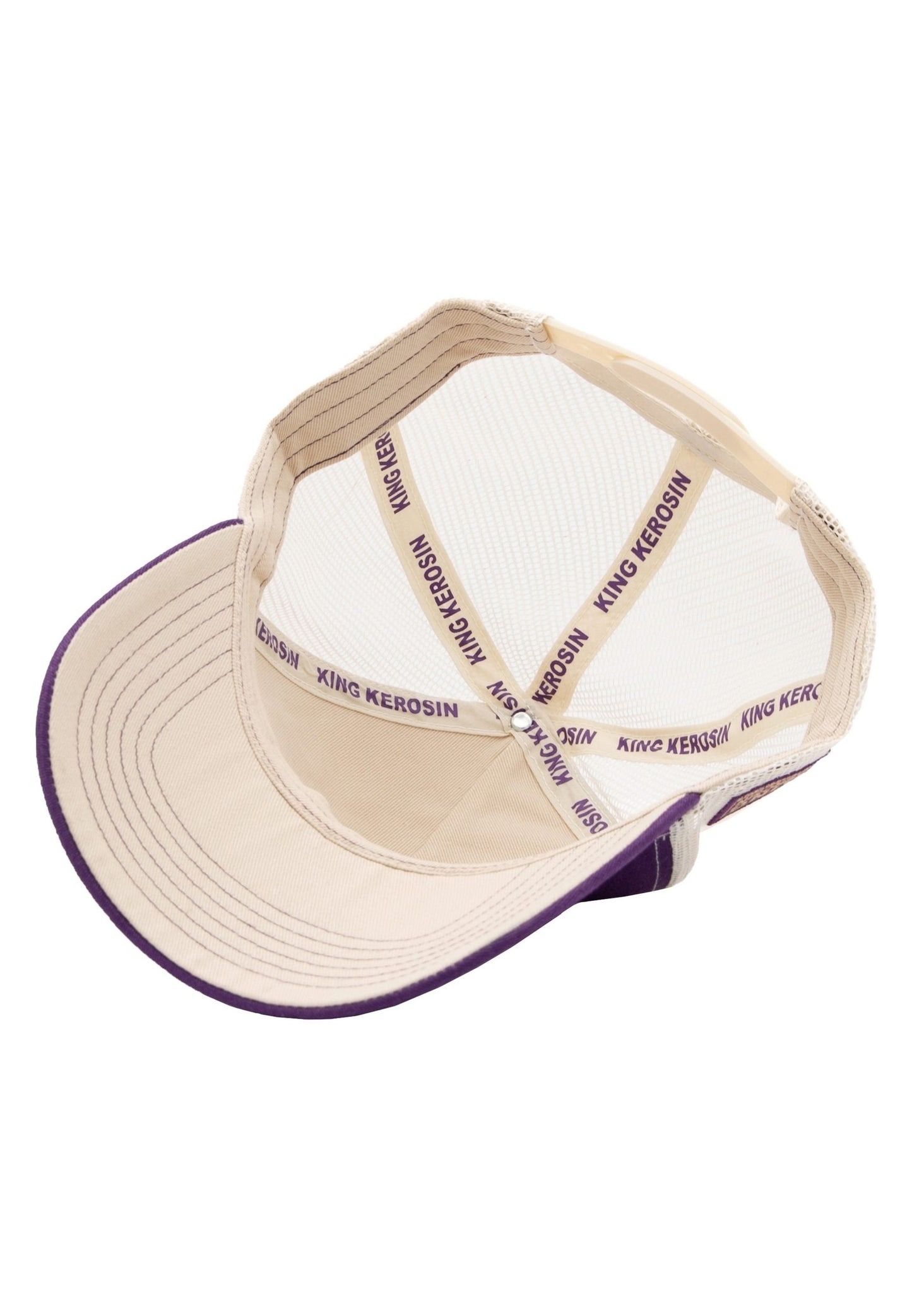 King Kerosin Trucker Cap "Never fuck a Fucker" - Lila