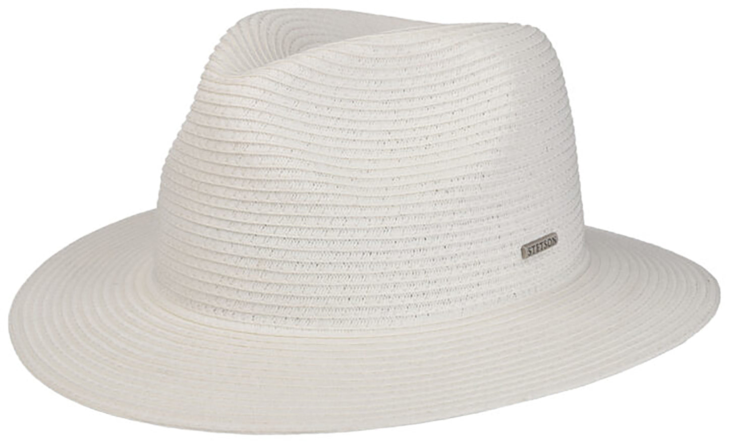 Stetson Dawson Toyo Traveller - Toyo Strohut - Aus 100% Viskose- Mit UV-Schutz 40 - Weiss