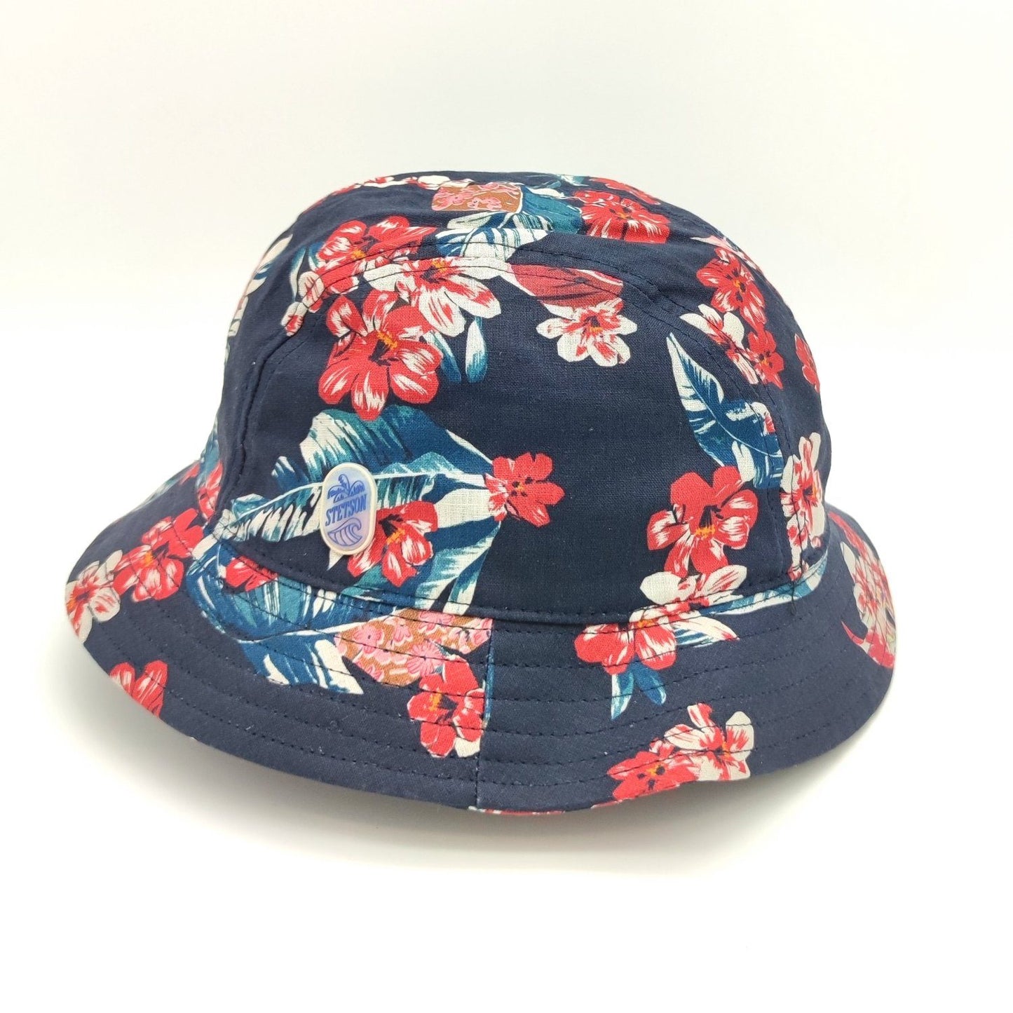 Stetson Flowlin Leinen Bucket - Anglerhut aus 100% Leinen- Blau