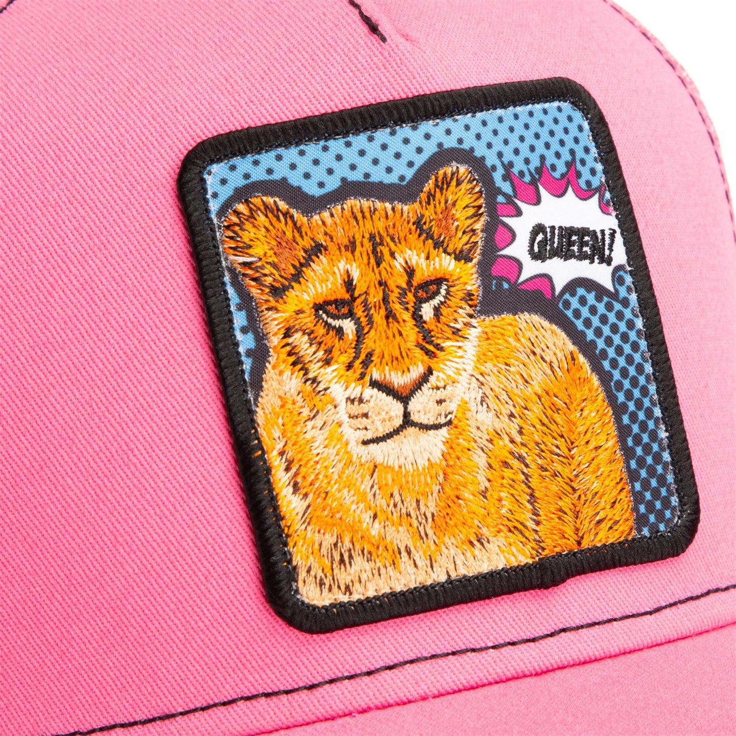 Goorin Bros. Trucker Cap - Popart Queen Lion Frenzy Pink