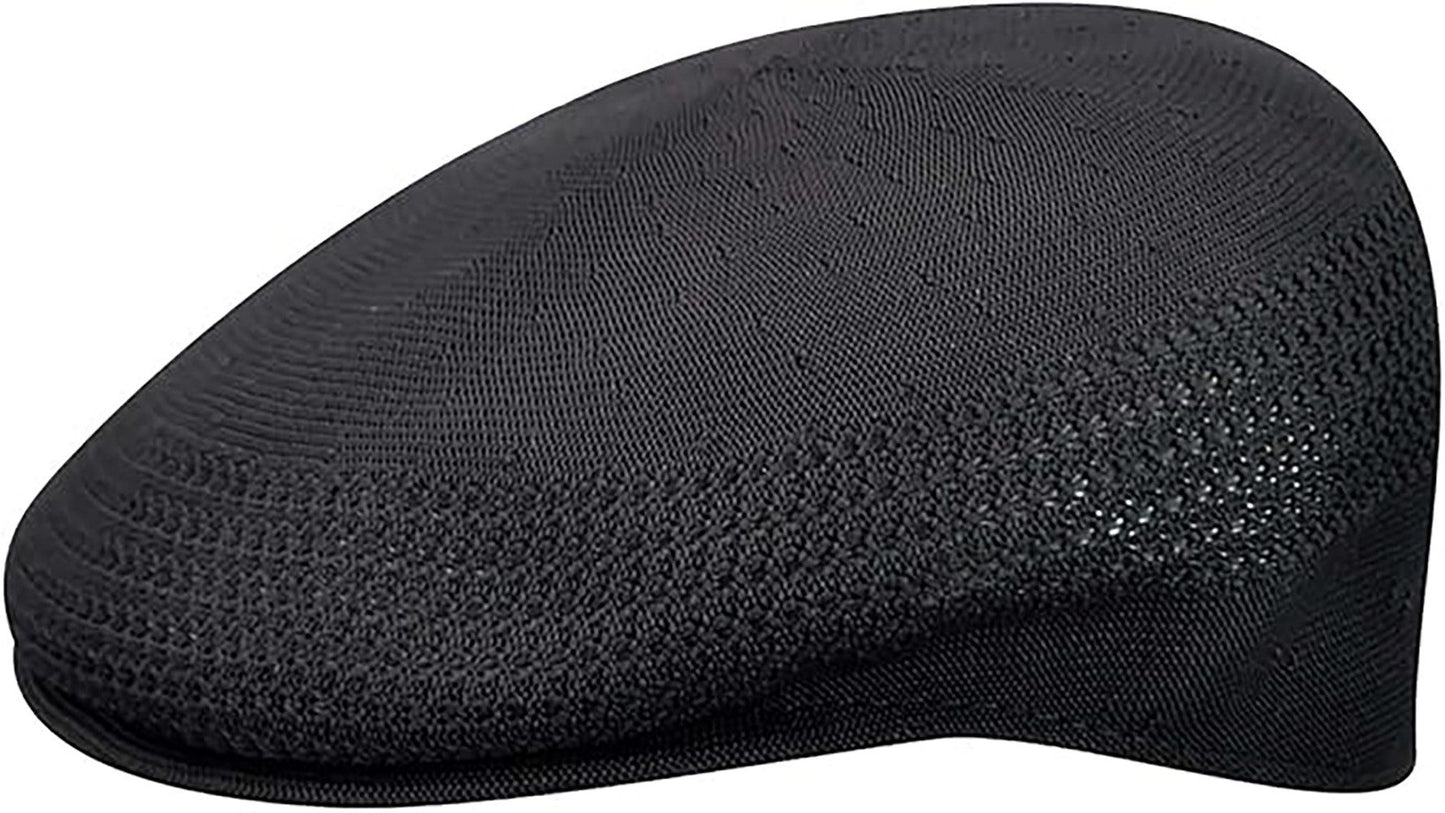 Kangol 504 Ventair Flatcap Schiebermütze - Black Gold - Schwarz Gold