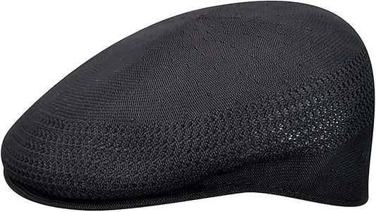 Kangol 504 Ventair Flatcap Schiebermütze - Black Gold - Schwarz Gold
