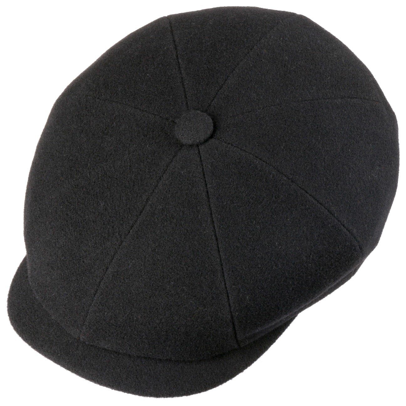 Stetson Hatteras Wolle Kaschmir - Flatcap - 8-teilig - Schwarz