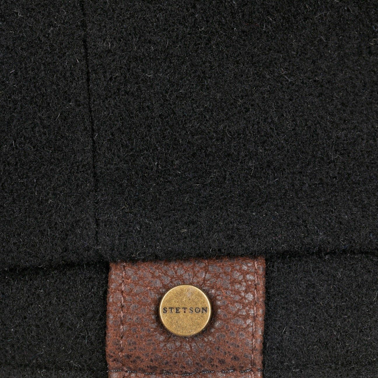 Stetson Hatteras Wolle Kaschmir - Flatcap - 8-teilig - Schwarz