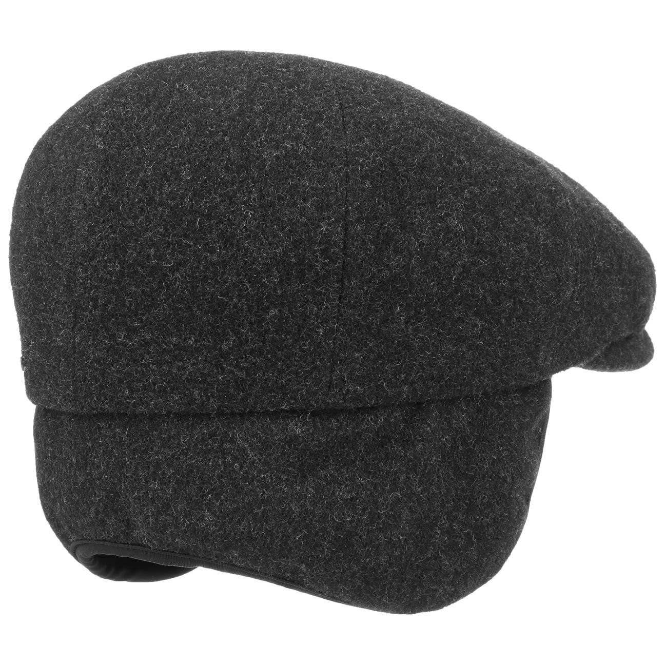 Stetson Kent Wool Driver Cap - mit Ohrenklappen - Cap aus  Wolle / Kaschmir - 32 - Grau