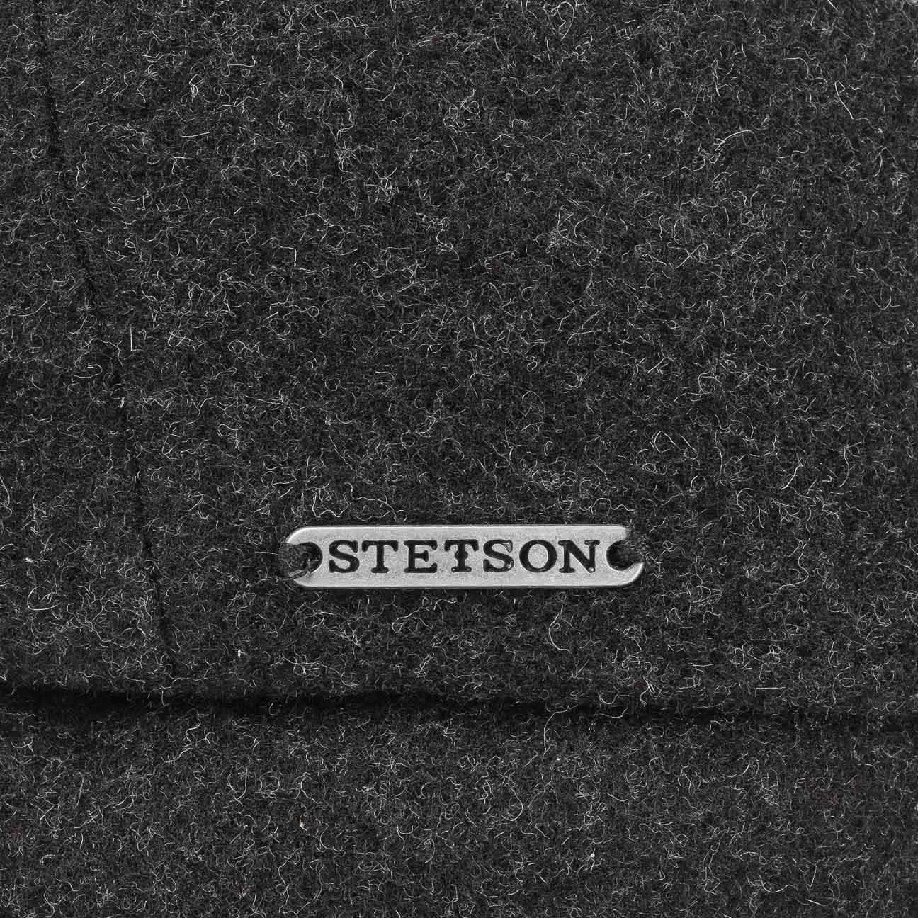 Stetson Kent Wool Driver Cap - mit Ohrenklappen - Cap aus  Wolle / Kaschmir - 32 - Grau