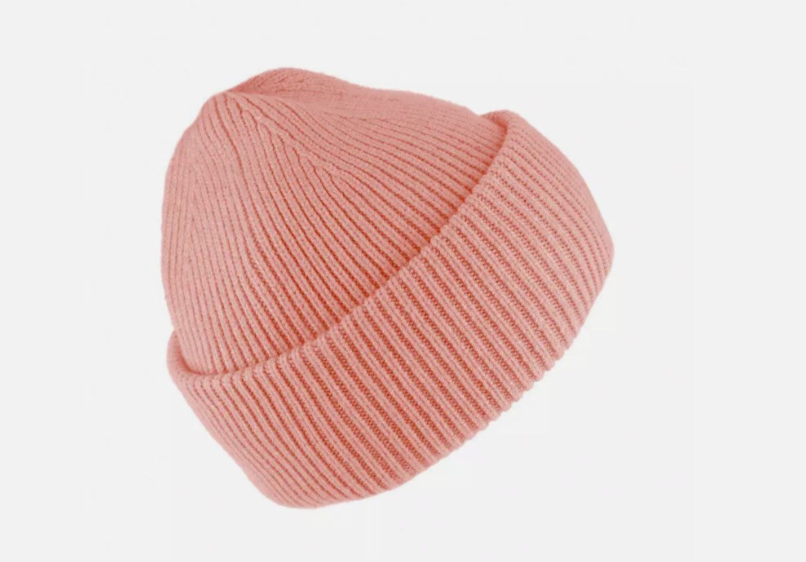 Fiebig Feinstrick Strickmütze Beanie - mit Umschlag - Viele verschiedene Farben