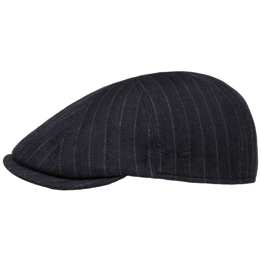 Bailey Leif Flatcap - Schirmmütze - Leinenmütze - Blau