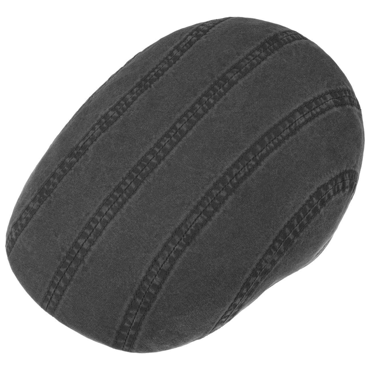 Stetson Madison Organic Ivy Cap  - Nachhaltig - Flatcap aus 100% organischer Baumwolle - Schwarz