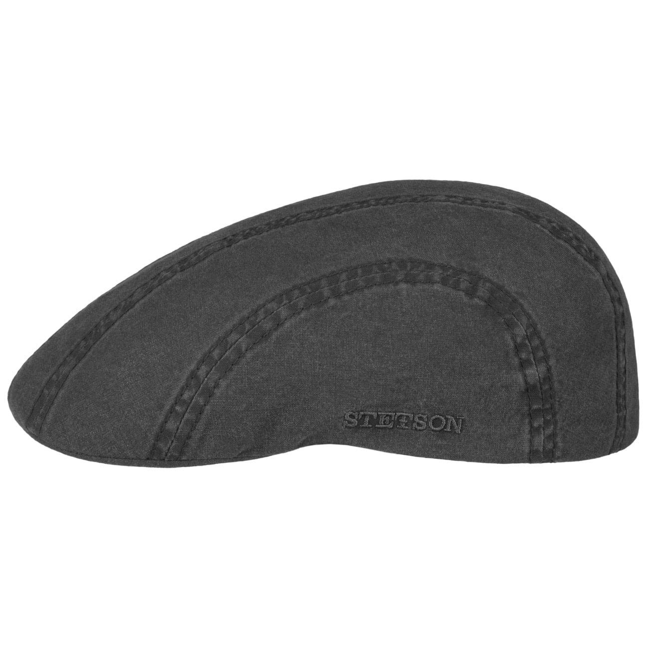 Stetson Madison Organic Ivy Cap  - Nachhaltig - Flatcap aus 100% organischer Baumwolle - Schwarz