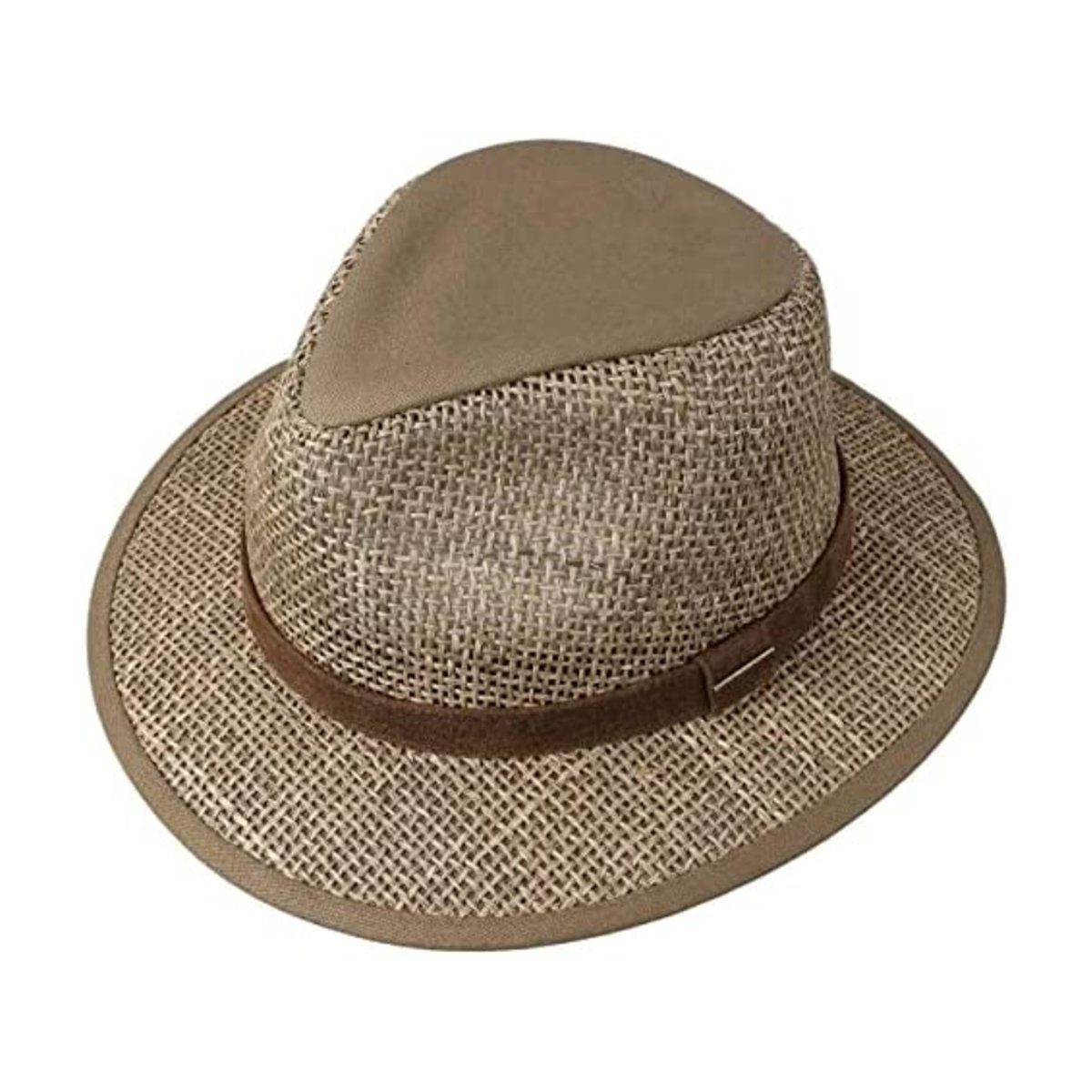 Stetson Medfield Seagrass Traveller - Strohut - Naturfarben - Sonnenhut mit elegantem Leder-Hutband
