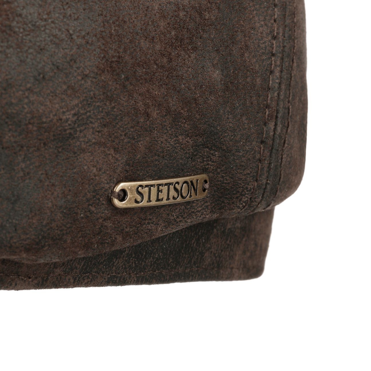 Stetson Brooklin Leder - McCook - Schirmmütze aus Leder - 6-teilig - Pigskin - Braun