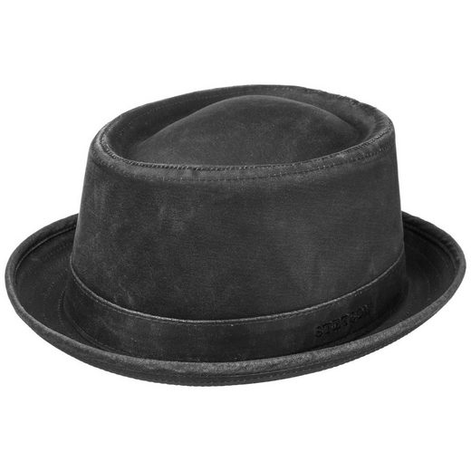 Stetson Odenton Vintage Pork Pie -  Old Cotton - Futter aus Baumwolle - Schwarz