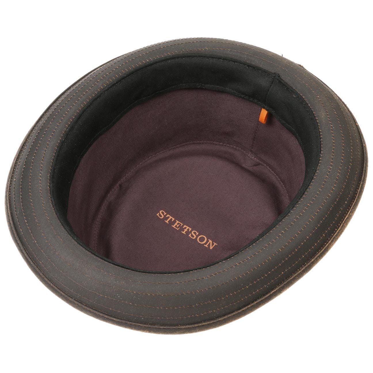 Stetson Odenton Vintage Pork Pie -  Old Cotton - Futter aus Baumwolle - Braun
