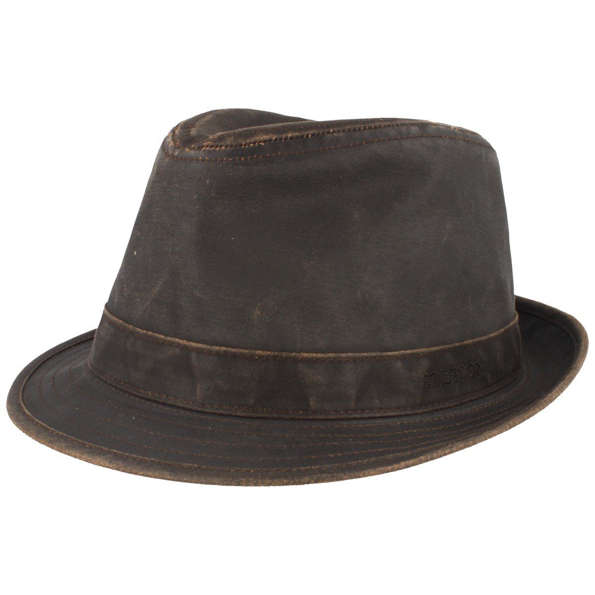 Stetson Odessa Vintage Trilby -  Old Cotton - Futter aus Baumwolle - Braun