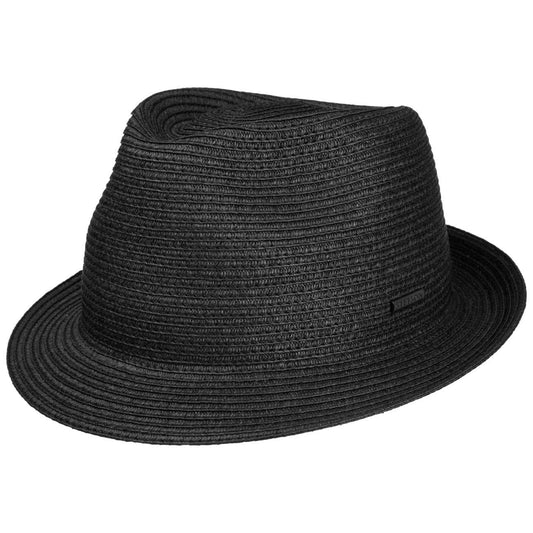Stetson Dawson Plains - Trilby - Toyo Strohut - Aus 100% Viskose- Mit UV-Schutz 40 - Schwarz