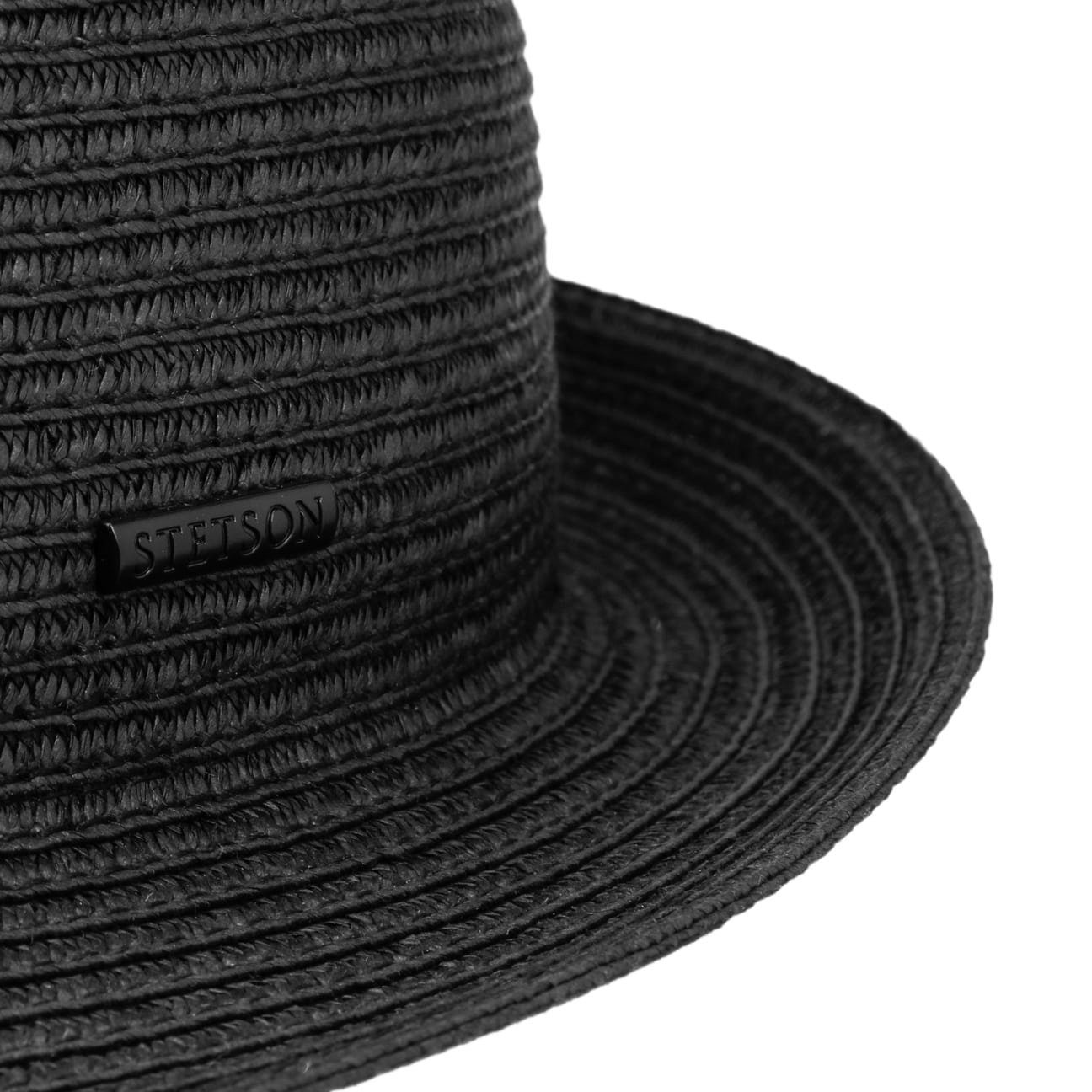 Stetson Dawson Plains - Trilby - Toyo Strohut - Aus 100% Viskose- Mit UV-Schutz 40 - Schwarz