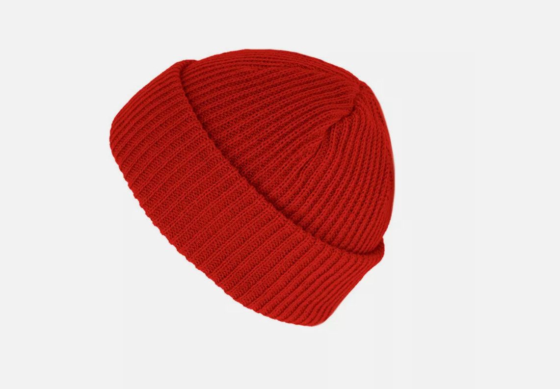 Fiebig Docker Strick Beanie - mit Umschlag - Viele verschiedene Farben